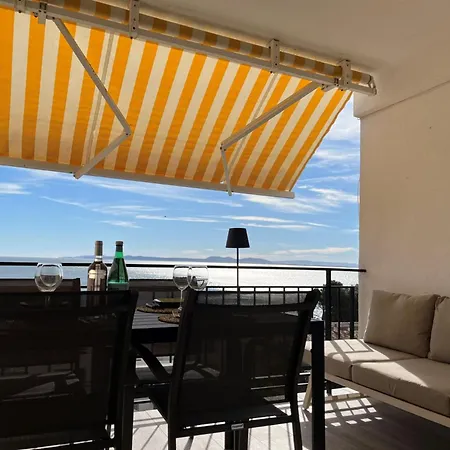 Solmar1 A 100 M, Terrasse Vue Mer, Parking, Wi-fi Apartment *
