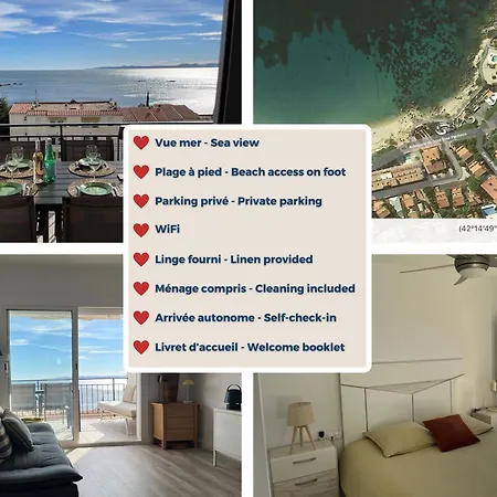 S1 - 2ch Avec Terrasse Face A La Mer, Parking Inclus